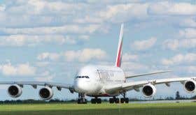 An Airbus 380 plane for Emirates