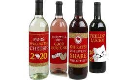 Year of the rat wine labels