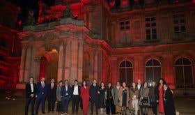 Penfolds Grange 70th  - Waddesdon Manor lit up in red