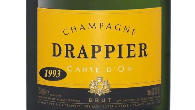 Champagne Drappier Carte d'Or 1993 bottle shot