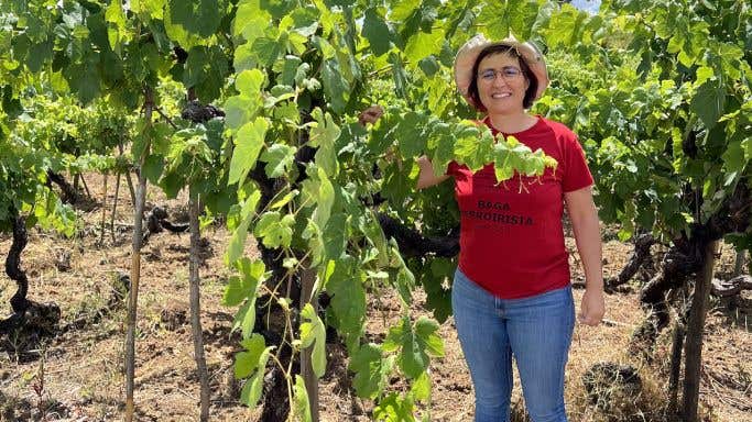 Filipa Pato in her vineyards
