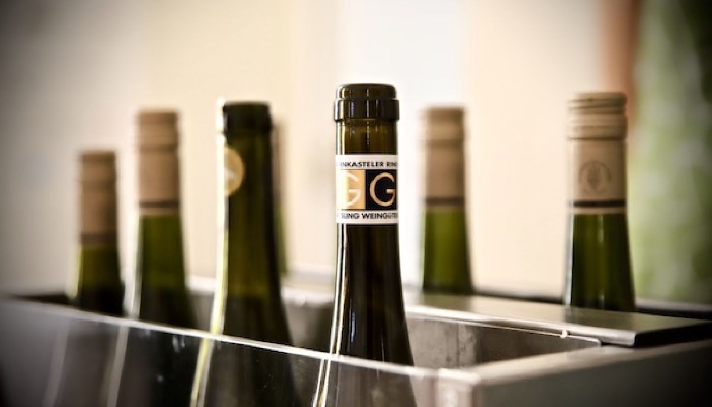 2018 Mosel bottles in the usual German chiller