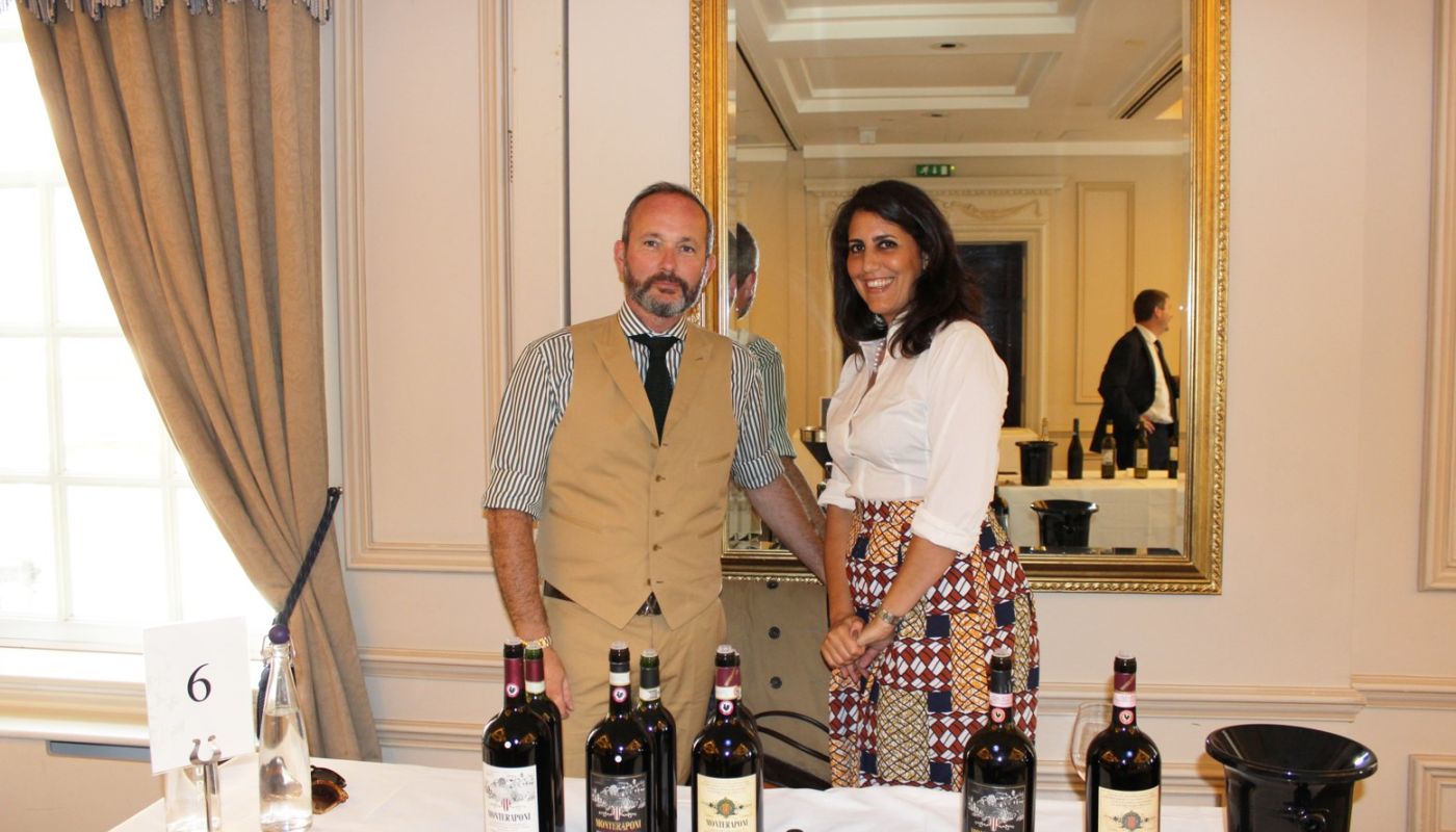 Michele Braganti and Alessandra Deiana at Justerinis tasting
