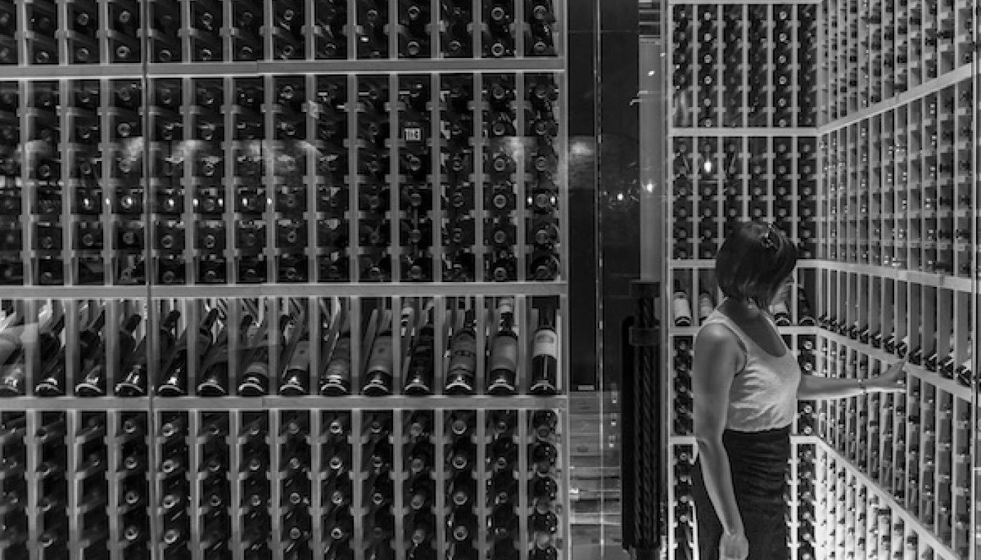 Wall of wine in Orlando, Florida
