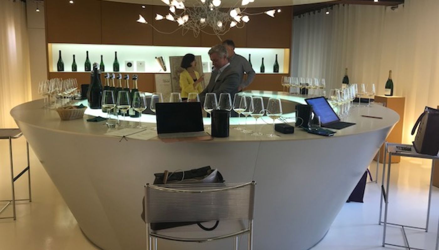 Tasting room at Champagne Salon