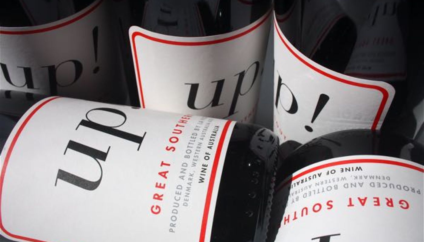 Up! wine label