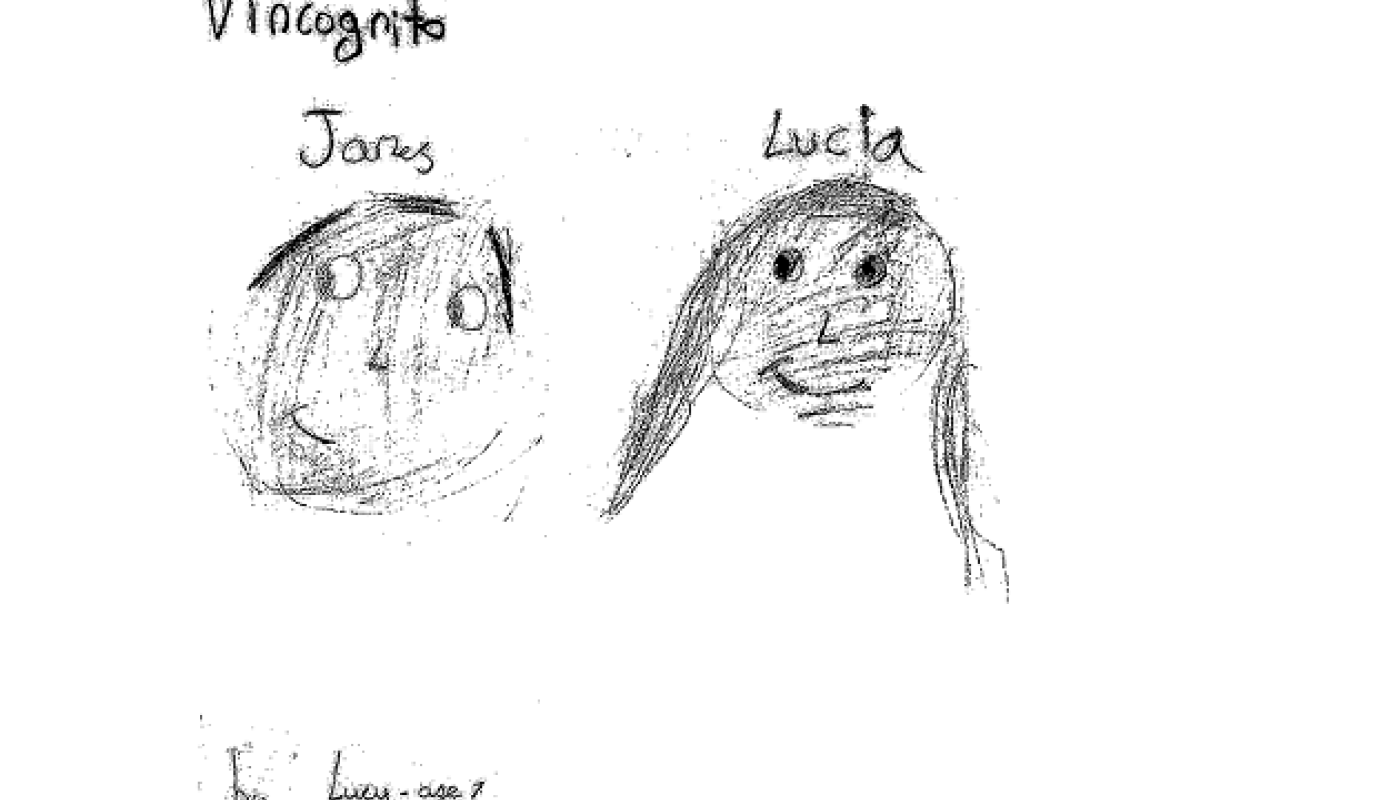 Vin Cognito drawing by Lucy