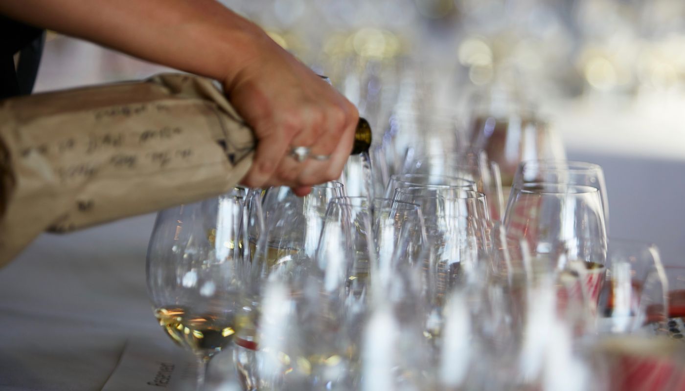 Pouring at Chardonnay Symposium Yarra