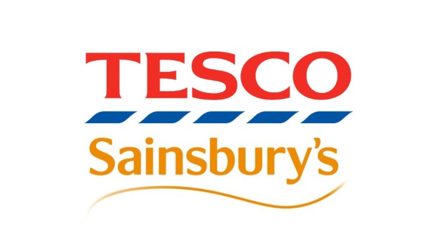 Tesco and Sainsburys logo