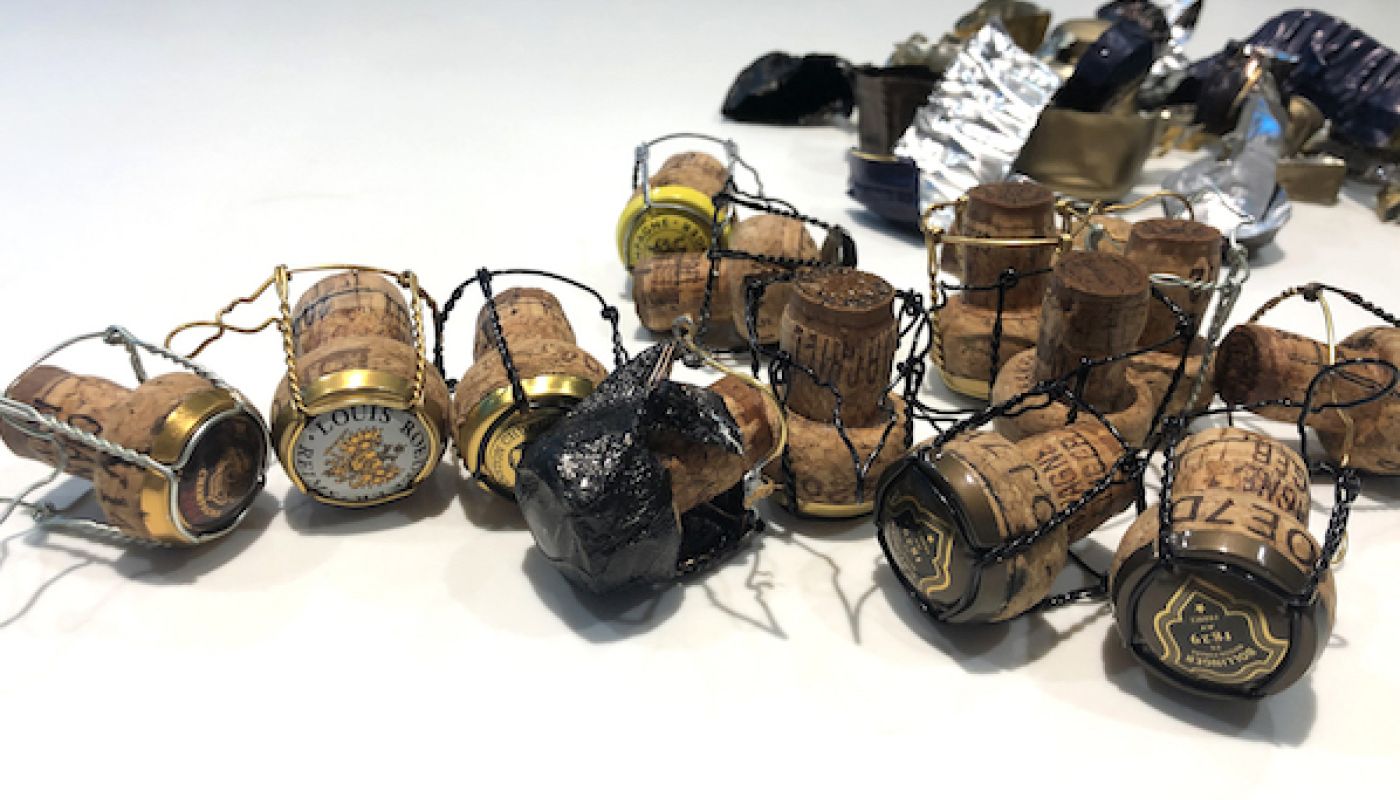 Prestige cuvée champagne corks and muzzles