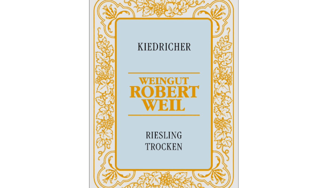 Robert Weil Kiedricher Riesling label
