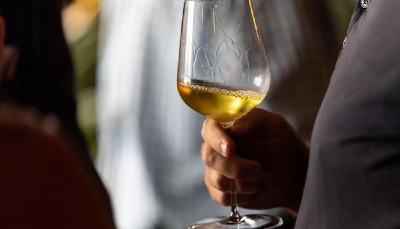 Sauternes in a Jancis Robinson x Richard Brendon glass