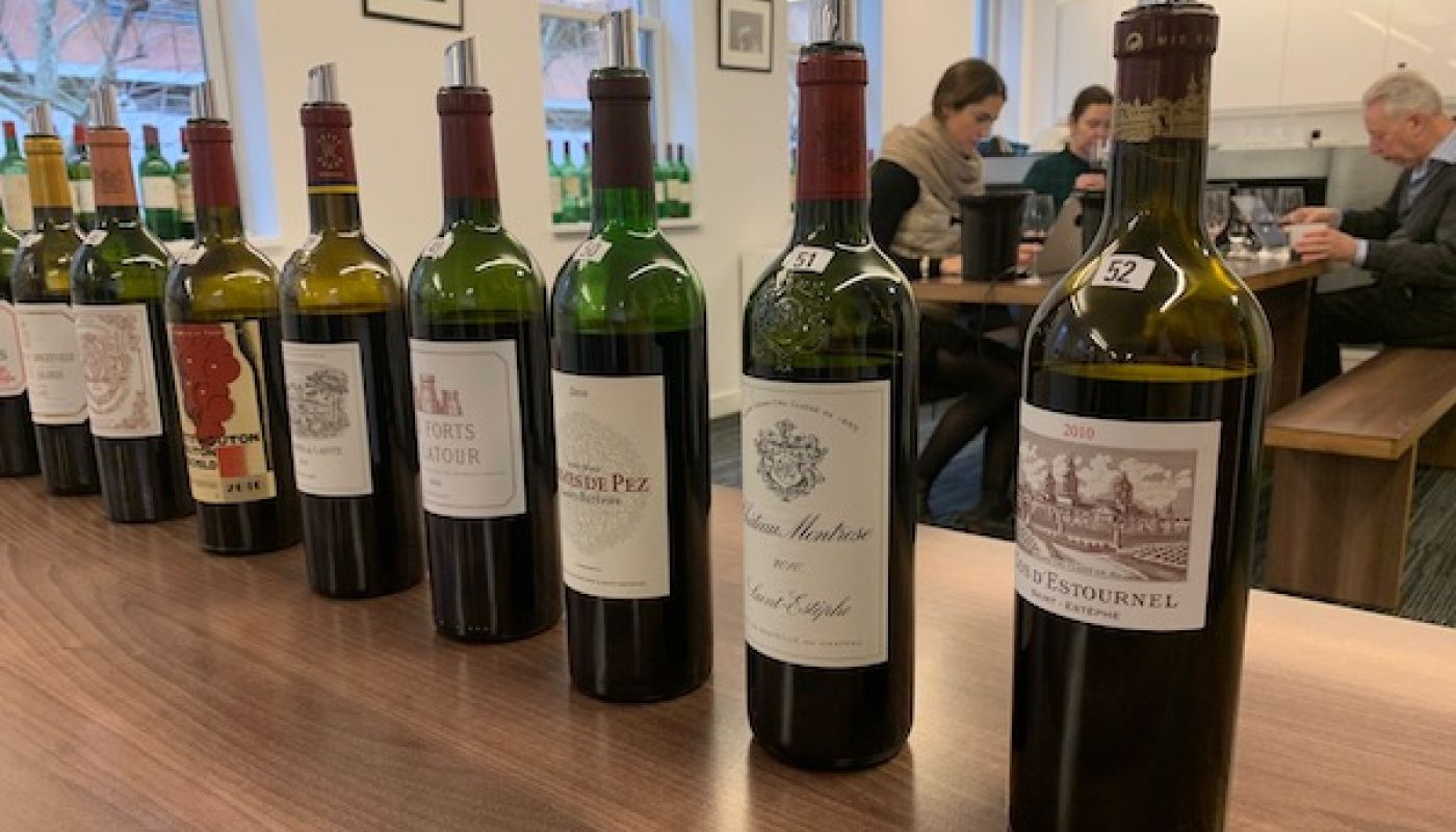 2010 bordeaux at BI Wines in Jan 2020