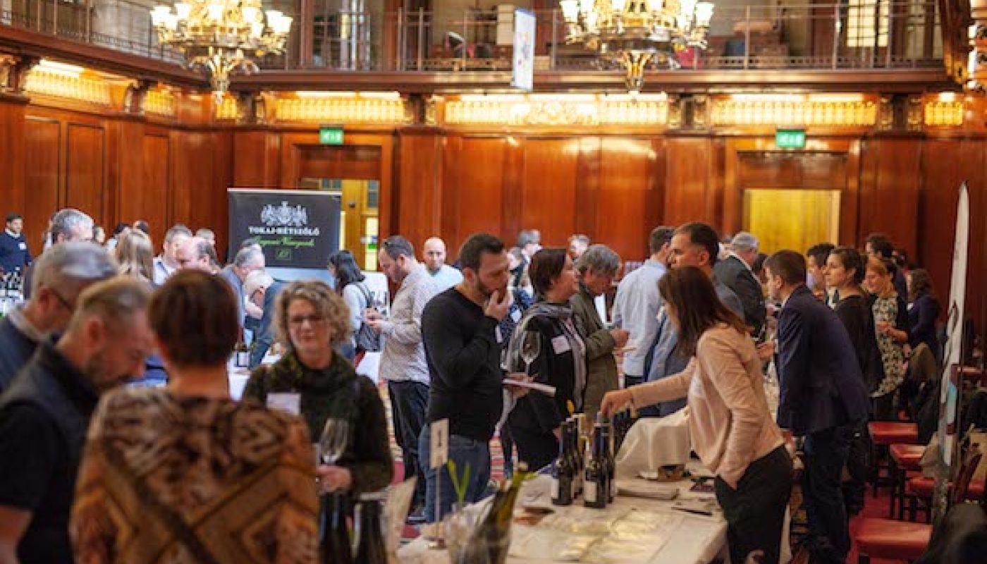Furmint tasting in Merchant Taylors Hall, London 2020