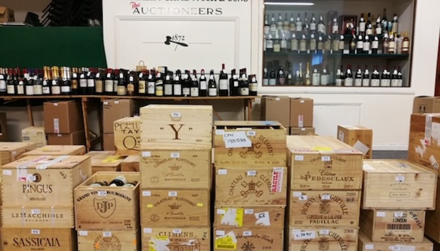Wine auction at Straker Chadwick of Abergavenny