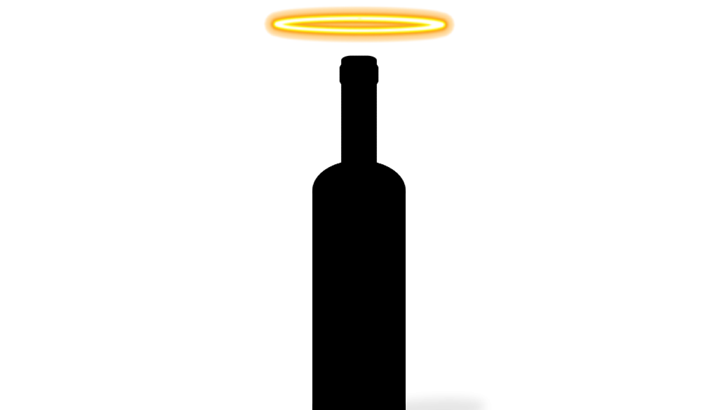 Halo over a bottle