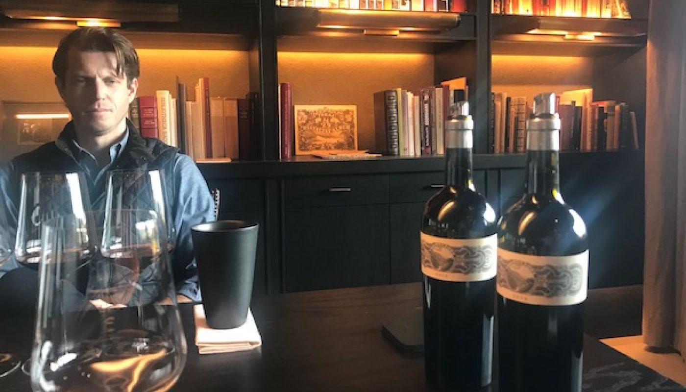 Will Harlan in the Promontory library, Napa Valley