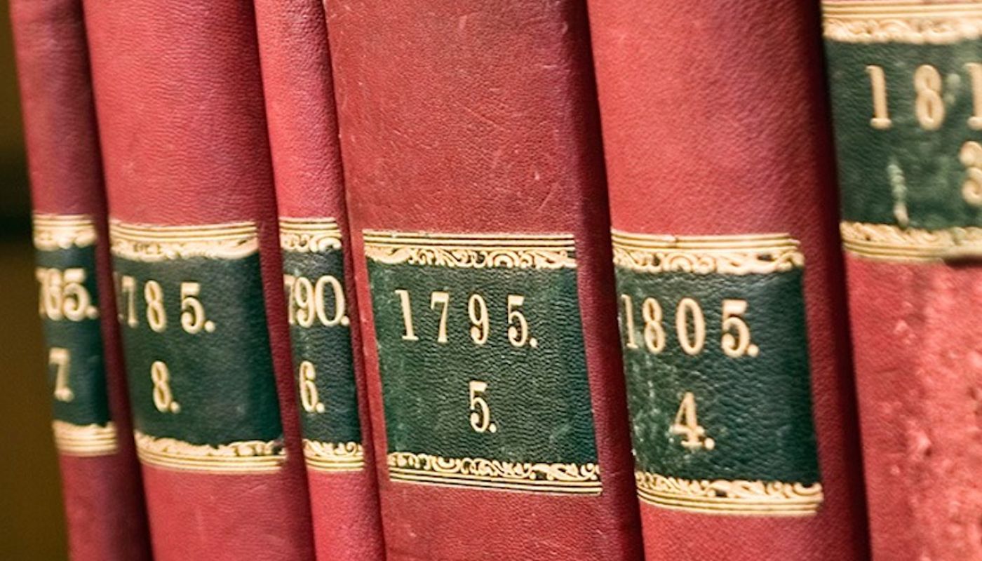 Record books at Berry Bros & Rudd, London wine merchant