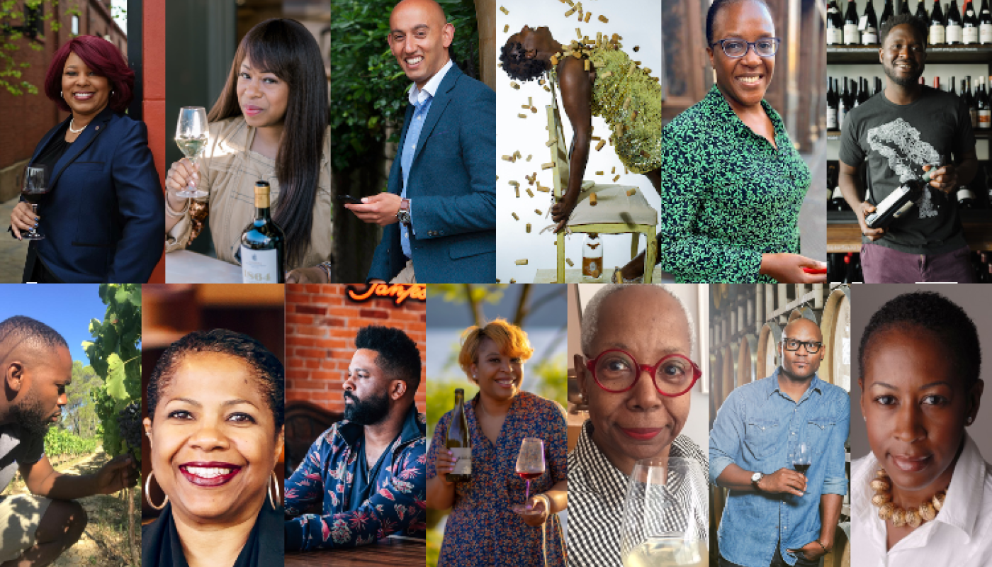 Collage of POC wine professionals