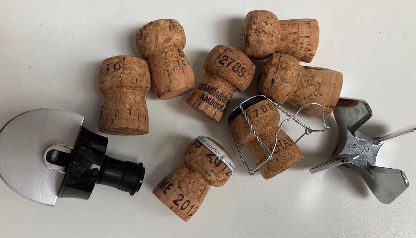 Grower champagne corks with stopper and champagne star
