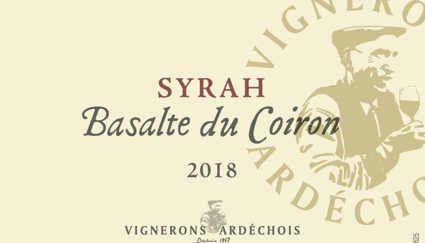 Basalte du Coiron Syrah 2018 label