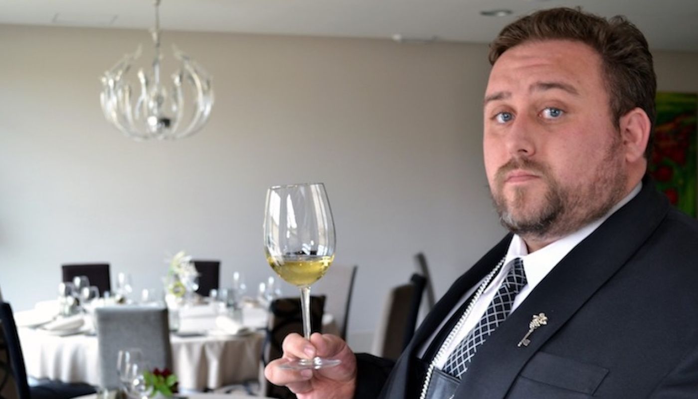 Adan Israel, sommelier at Granero restaurant, La Mancha