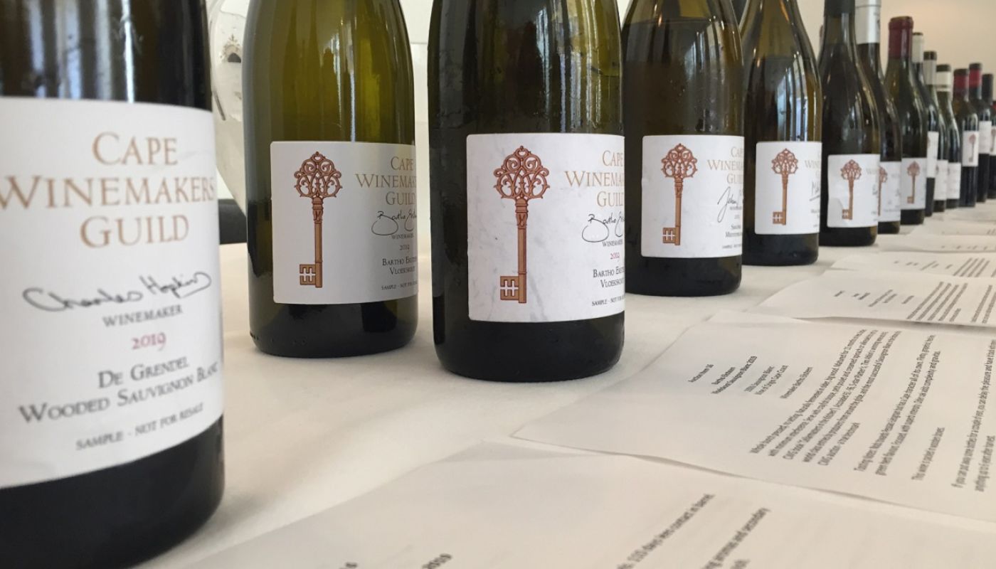 Tasting of Cape Wine Guild Auction wines in London, September 2020