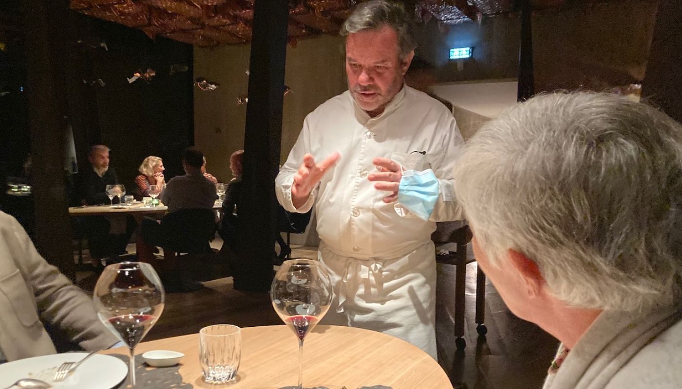 Michel Troisgros in October 2020, with mask