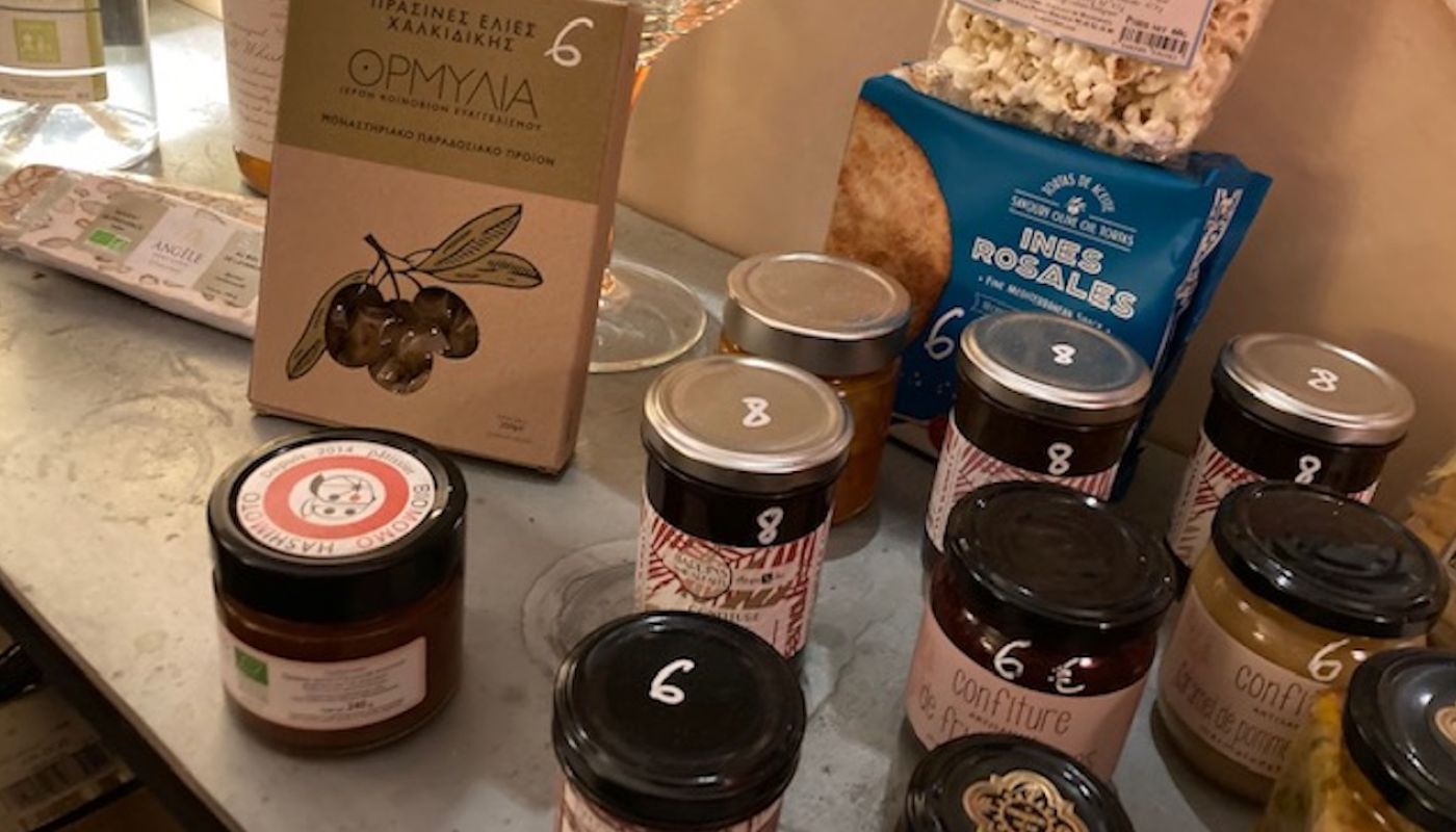 Epicerie goods at Tonton restaurant in Beaune