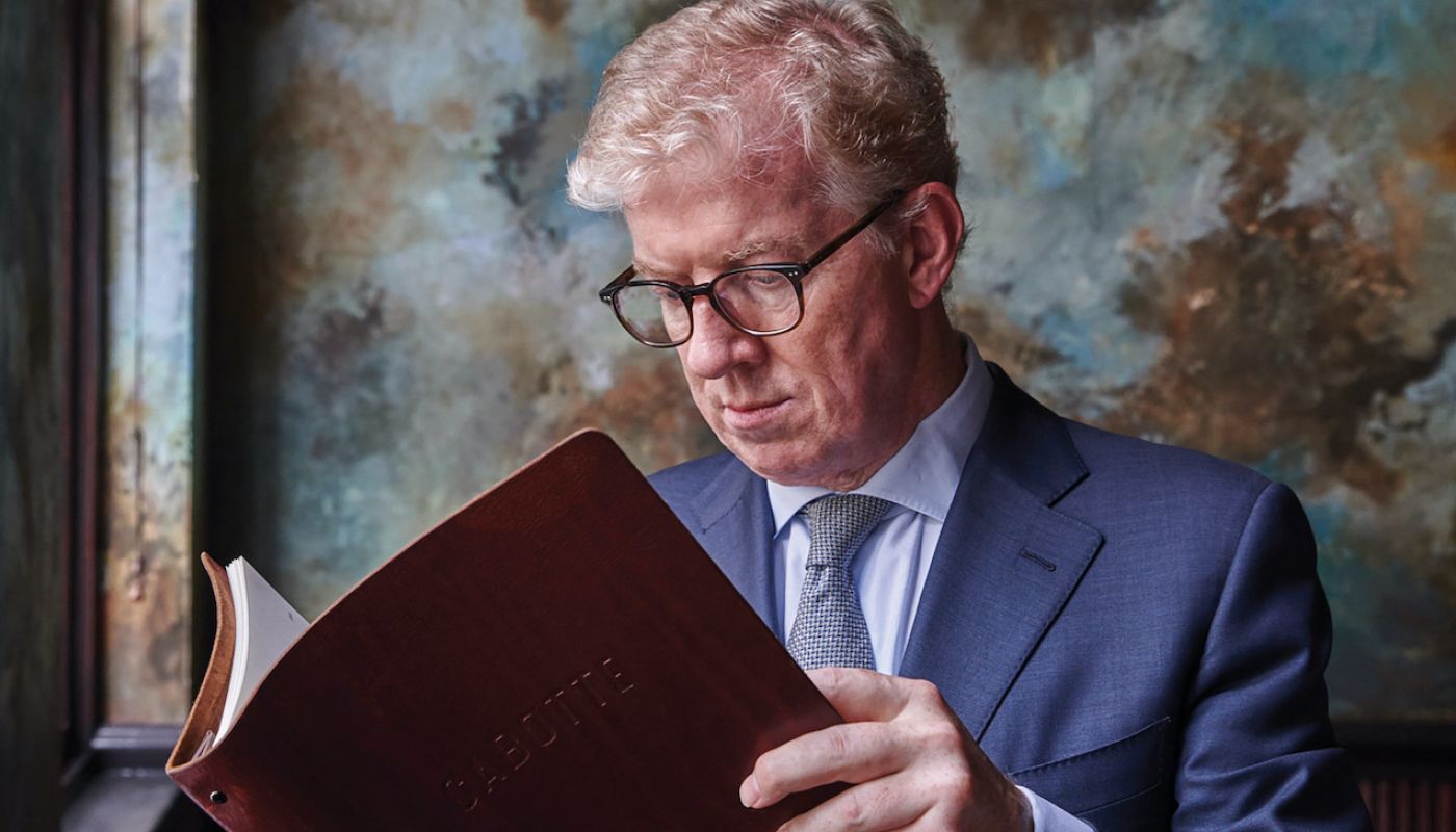 Ian Mill QC, burgundy collector, at Cabotte in London