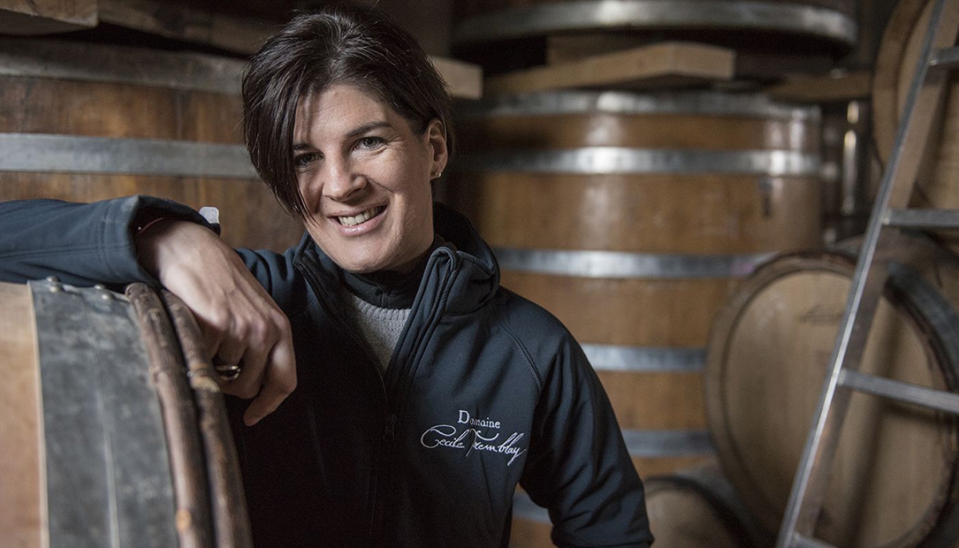 Cecile Tremblay in her Morey-St-Morey cellar