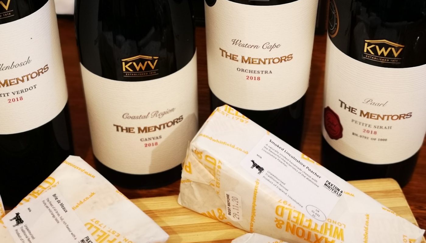 KWV The Mentors with Paxton & Whitby cheese