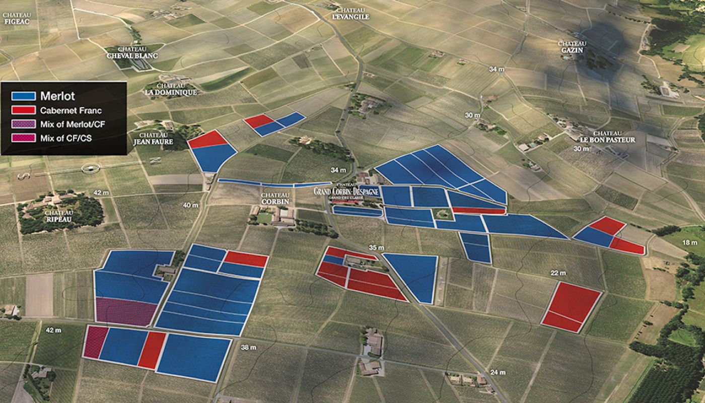 Ch Grand Corbin Despagne map