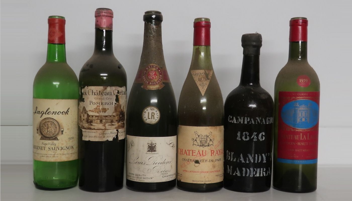 Old bottles - some relics from Reid Wines