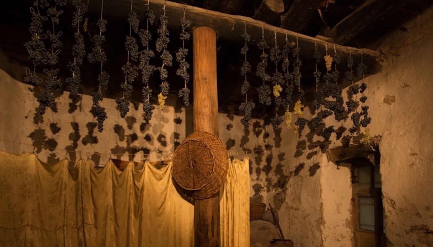 Grapes drying in a village near Zorah in Armenia