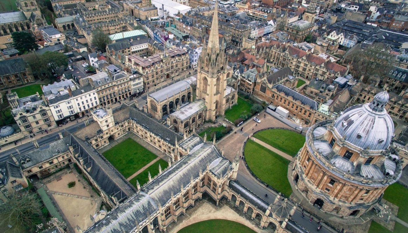 Aerial view of central Oxford by Sidharth Bhatia
