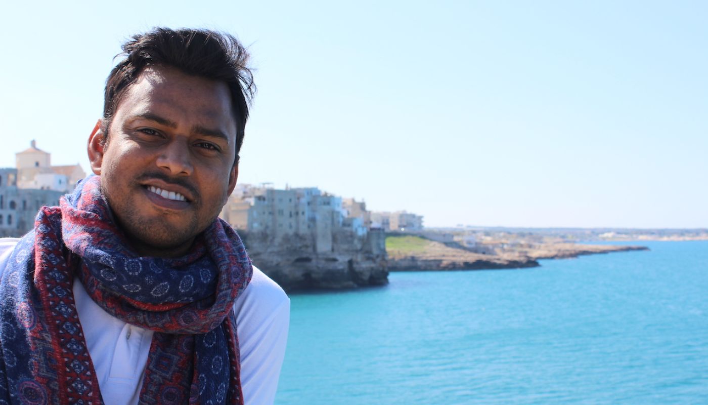 Jai Singh, Indian sommelier, on the Puglian coast