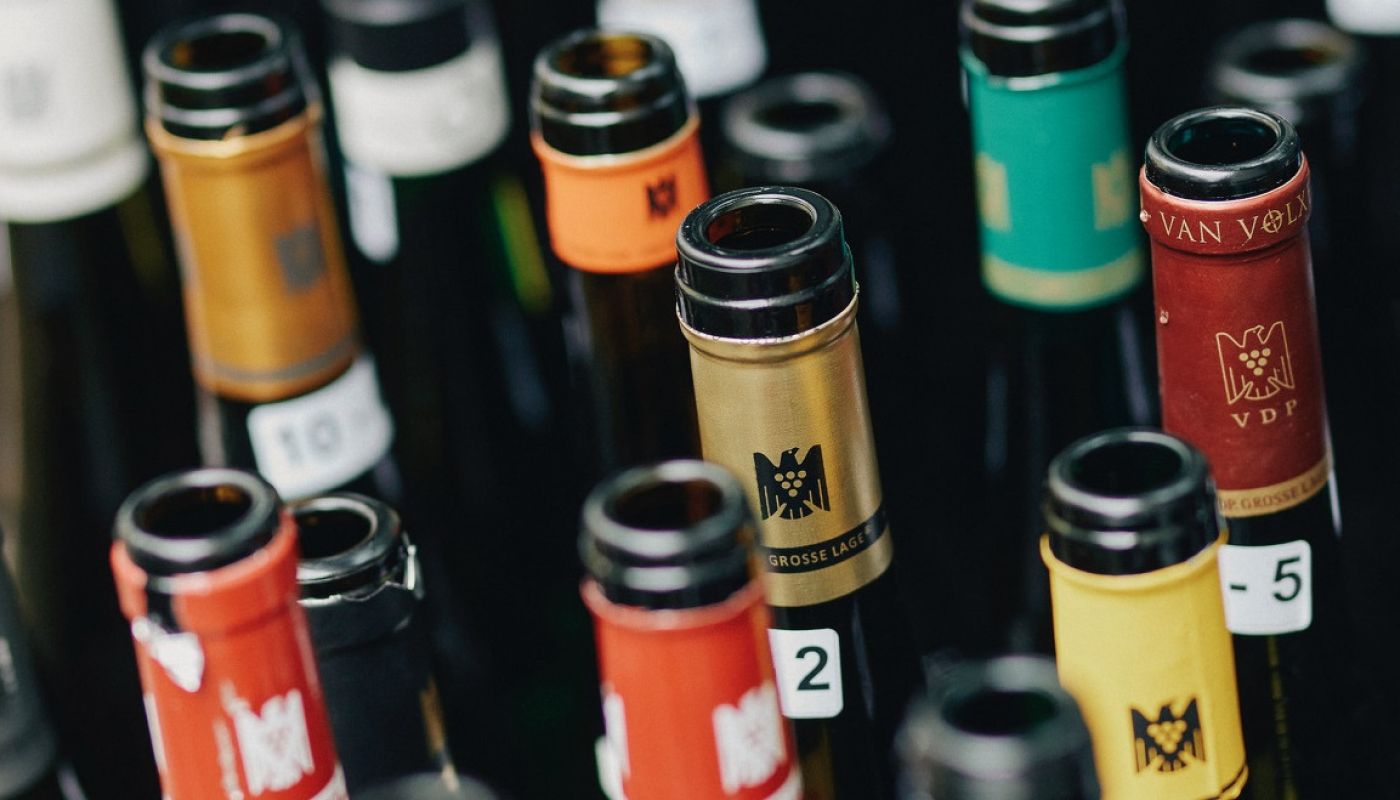 Open Riesling bottles copyright VDP Peter Bender