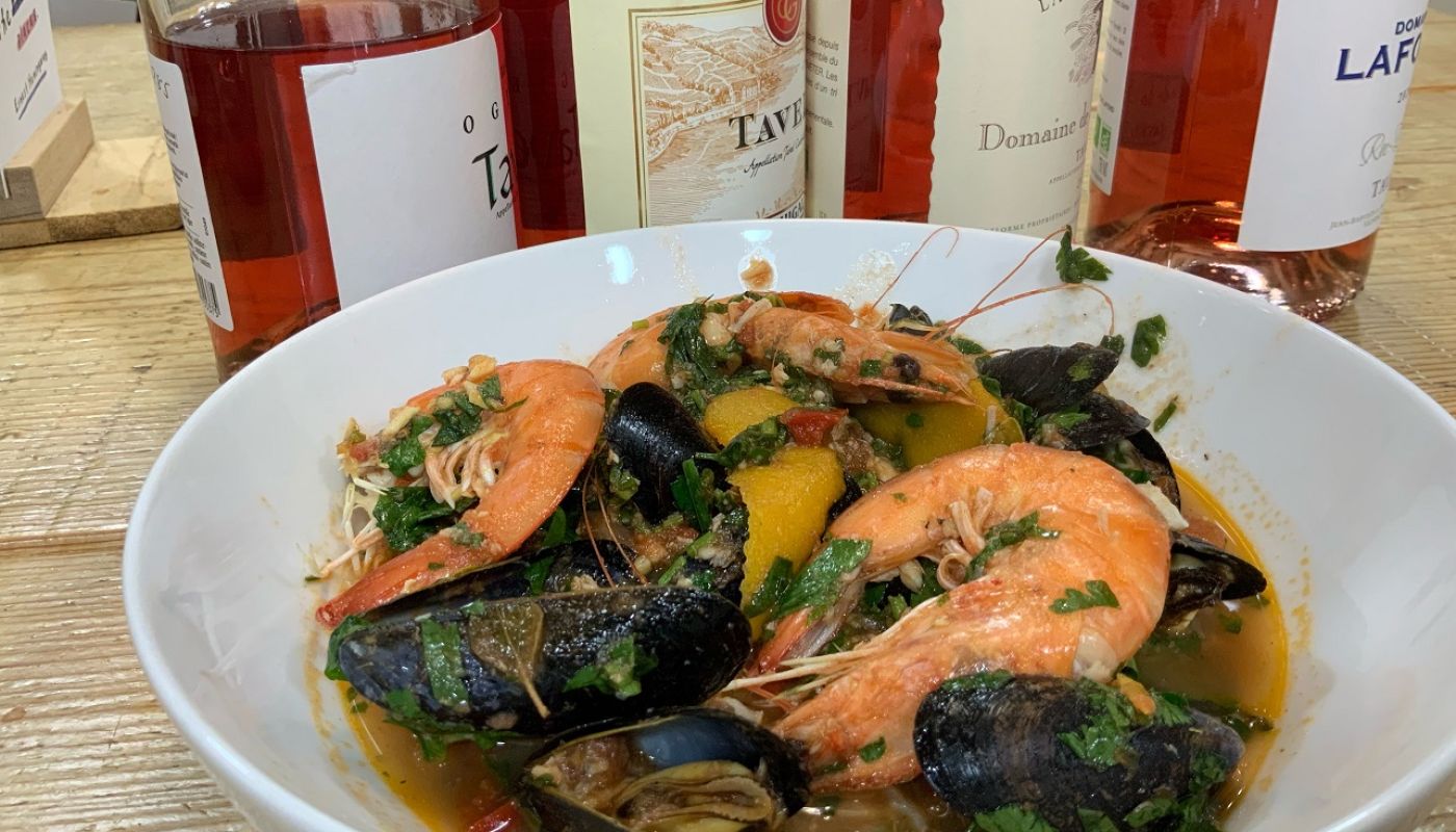 Tavel and fish soup