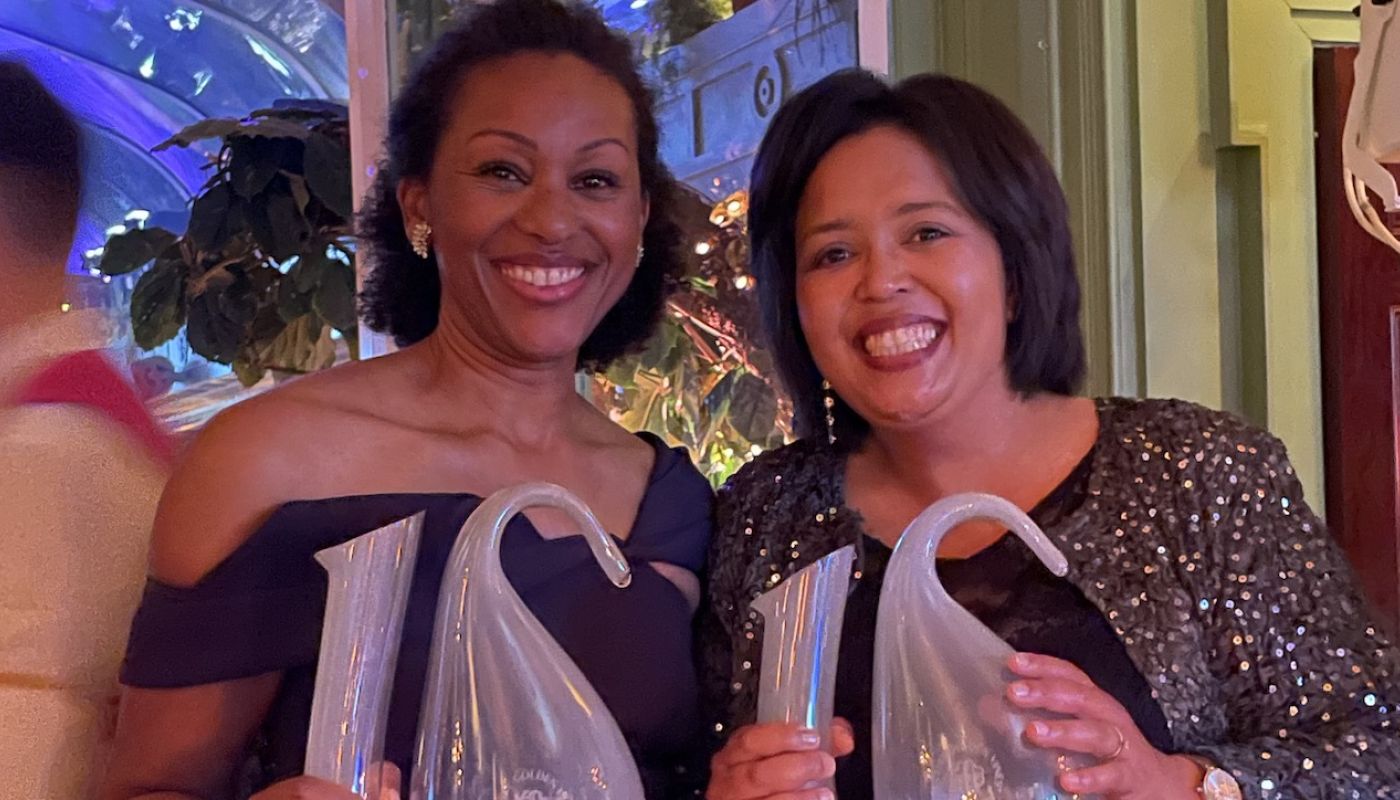 Angela Scott and Erna Blancquaert, Golden Vines Scholarship winners