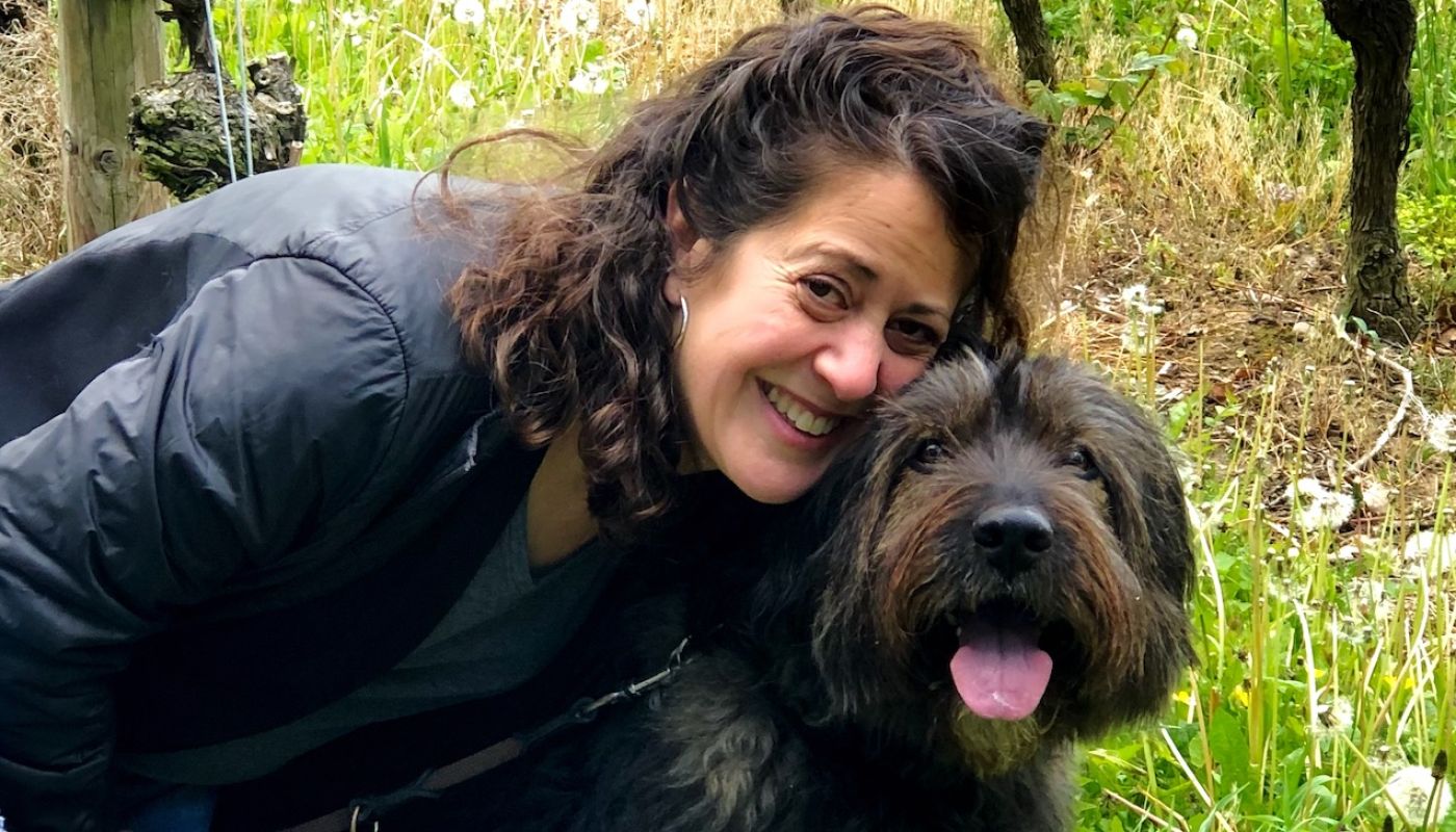 Paula Sidore and Maisy the dog