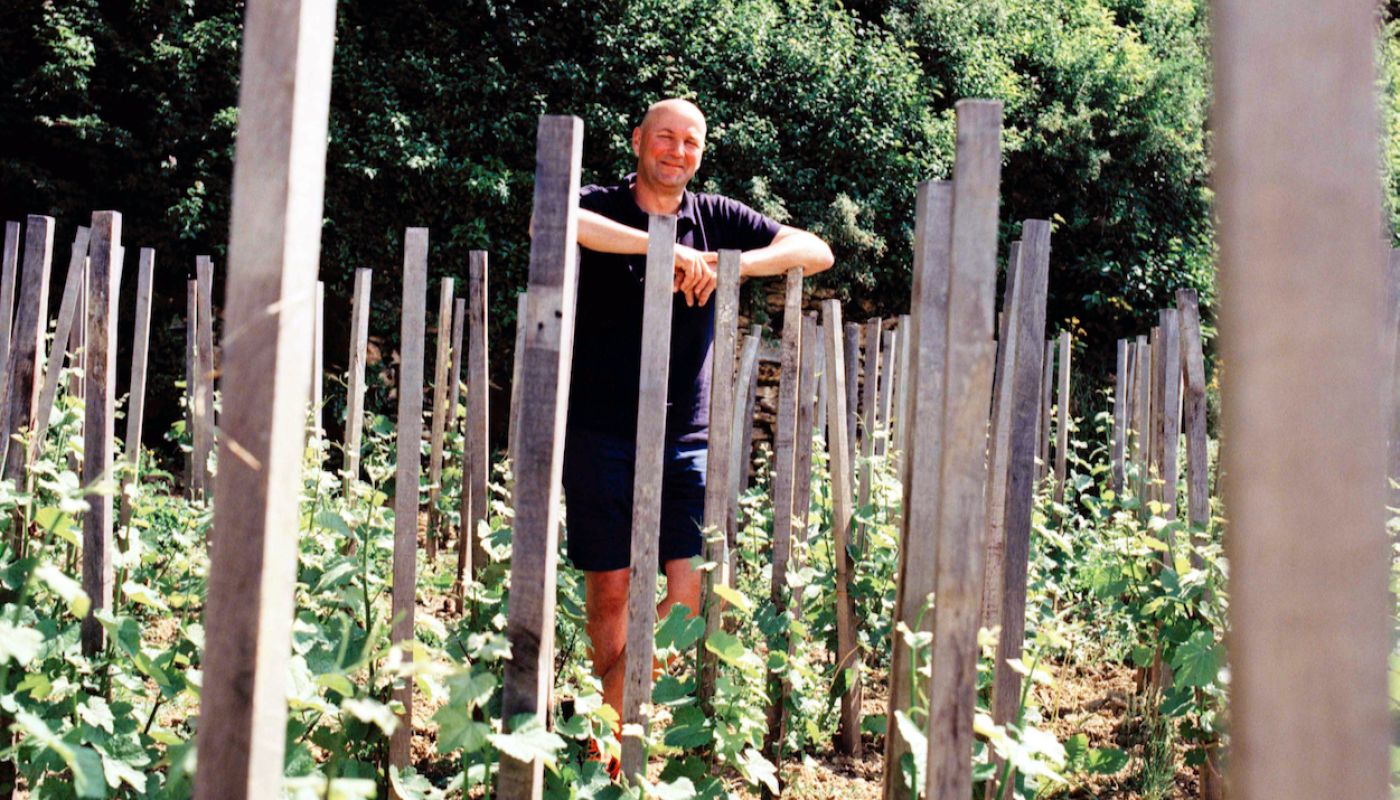 S Tissot in the Clos de la Tour de Curon