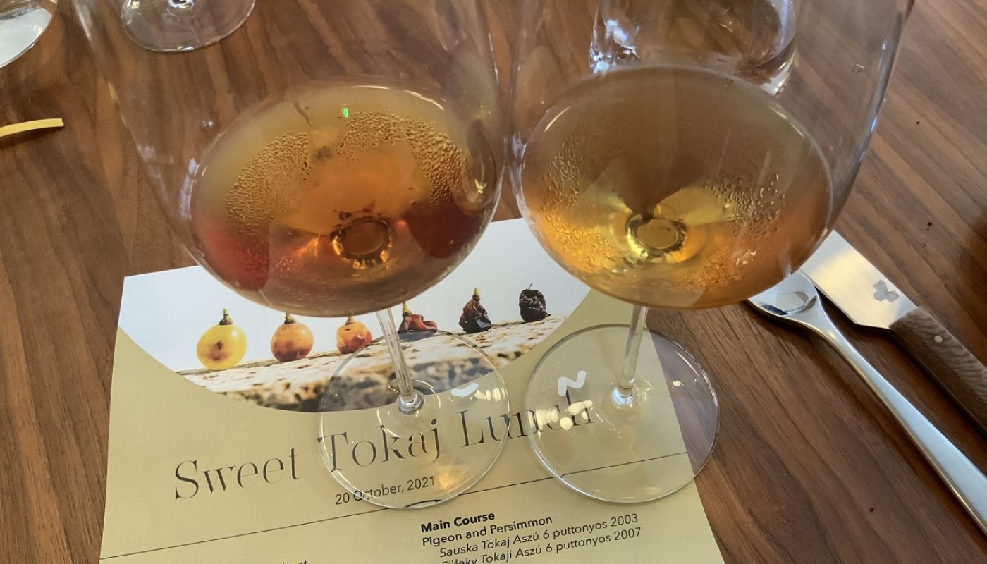 Trivet Tokaj lunch - 2003 and 2007 Aszu