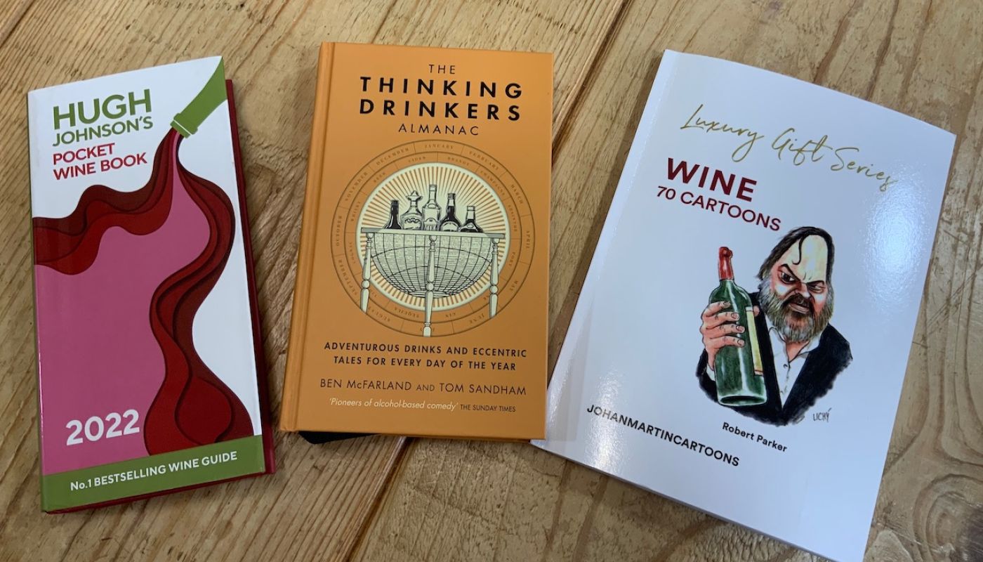 Hugh Johnson Pocket Book, TD Alamanc, 70 Wine Cartoons