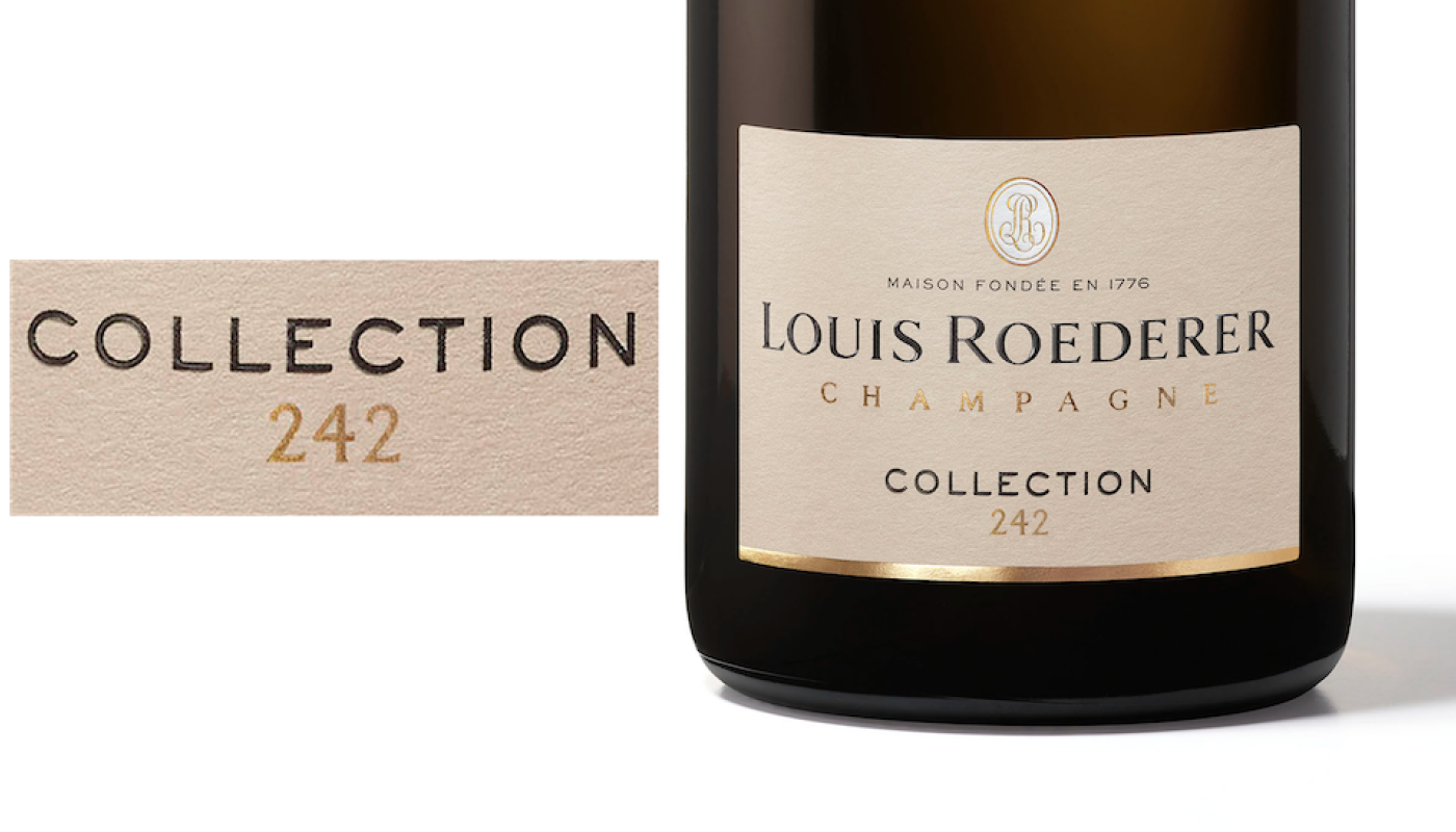 Label for Roederer Collection 242