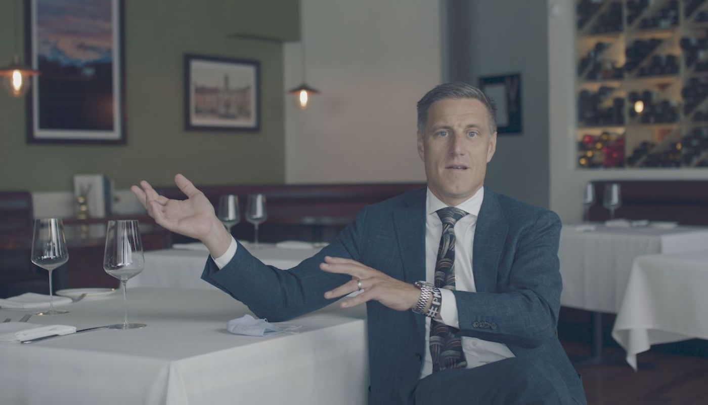 Bobby Stuckey in his restaurant Frasca