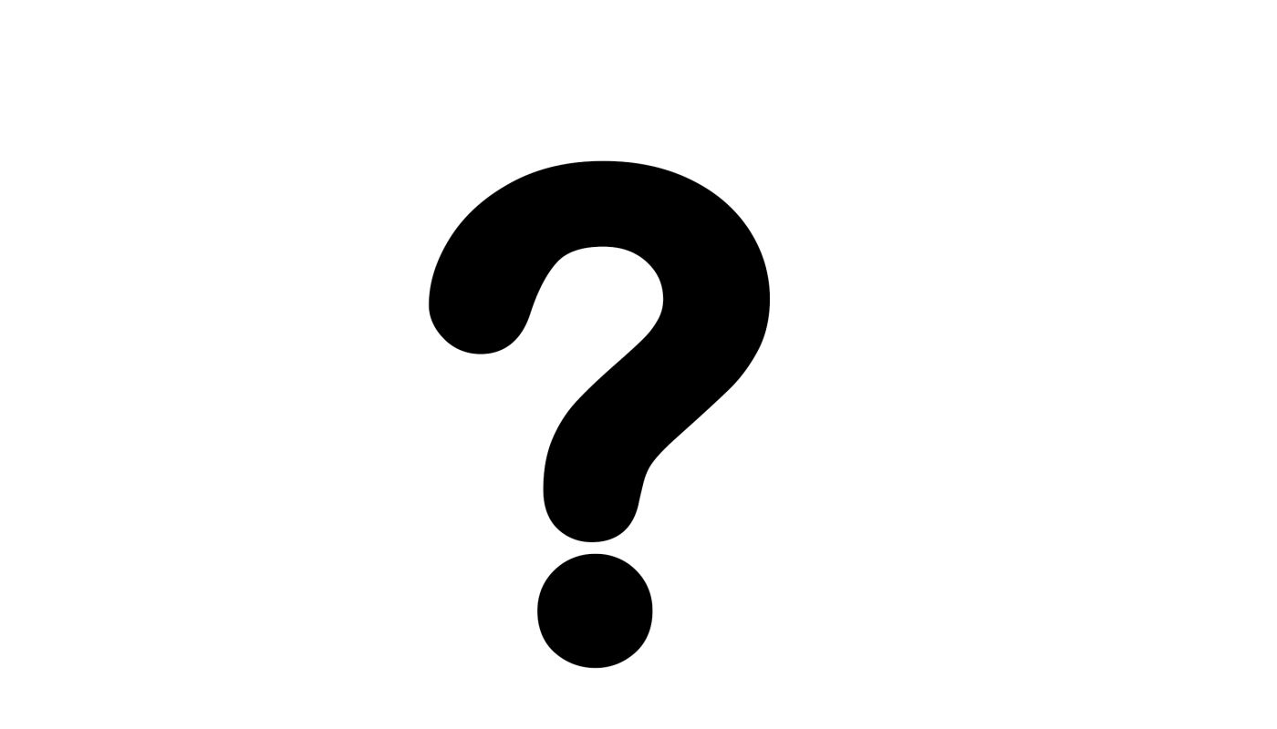 big question mark
