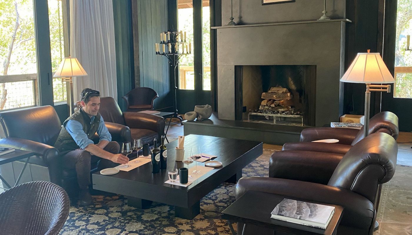 Cory Empting indoors at Harlan Estate