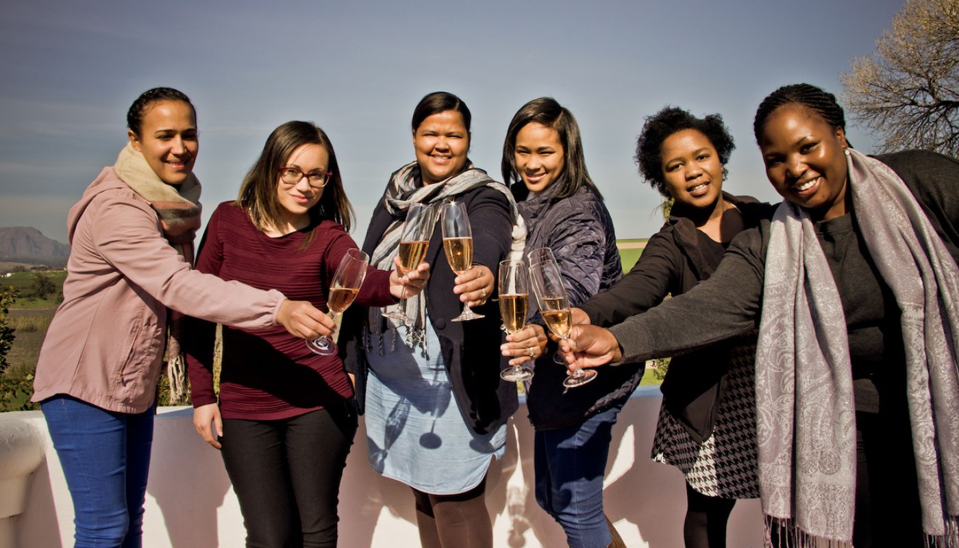 The Adama Wines all-female team