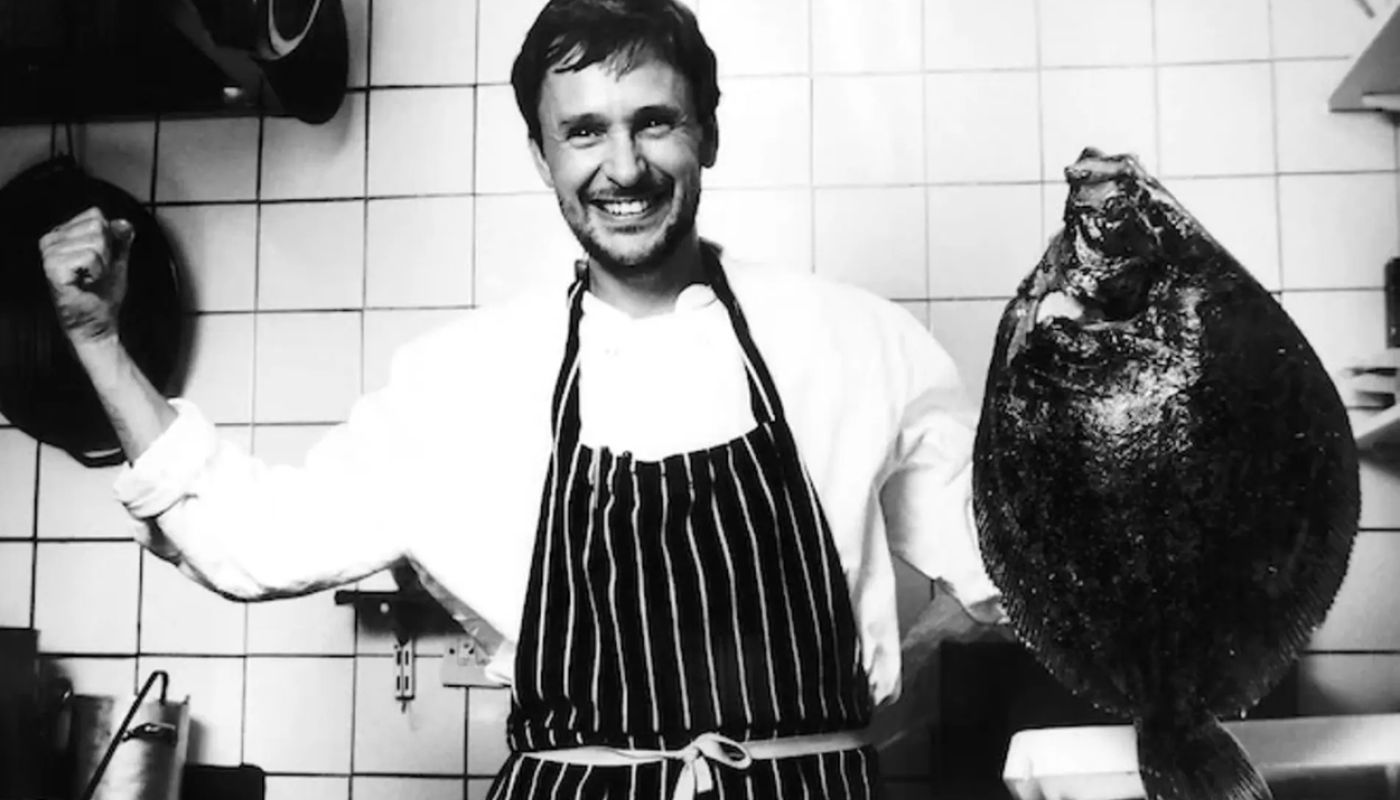 Alistair Little holding a fish